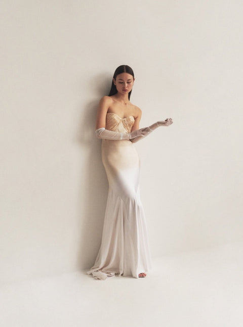 Bustier Gown with Godets