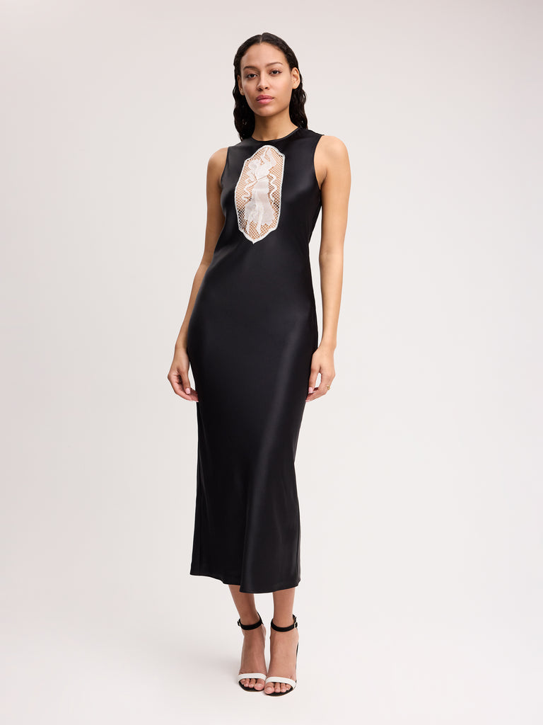Alejandra Alonso Rojas Cut-out Tank Midi Dress in Black 6 Alejandra Alonso Rojas Cut-out Tank Midi Dress in Black 6