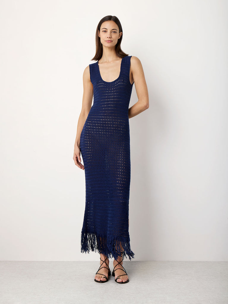 Patri Blue Hand Crochet Dress Patri Blue Hand Crochet Dress
