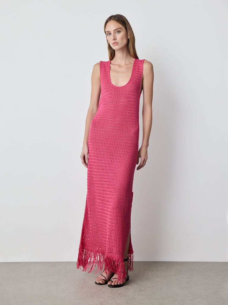 Fuschia Hand Crochet Dress Alejandra Alonso Rojas Fuschia Hand Crochet Dress Alejandra Alonso Rojas