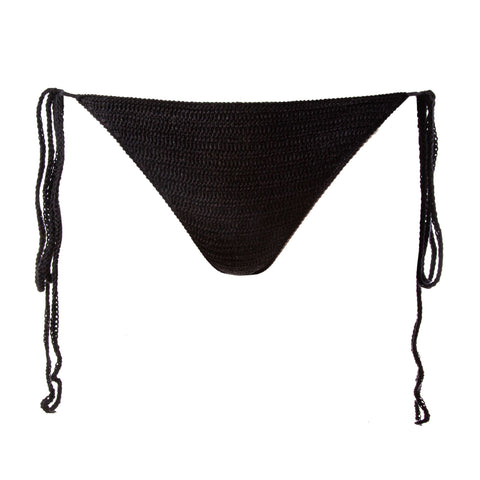 Black Hand Crochet Bikini Bottom