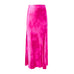 Flared Midi Skirt in Fuchsia Shibori