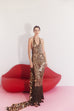 Crochet Dress with Gold Paillettes