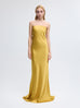 Bustier Gown with Bows in Gold
