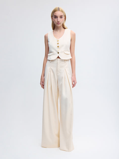 Vest and Pant Set in Ivory