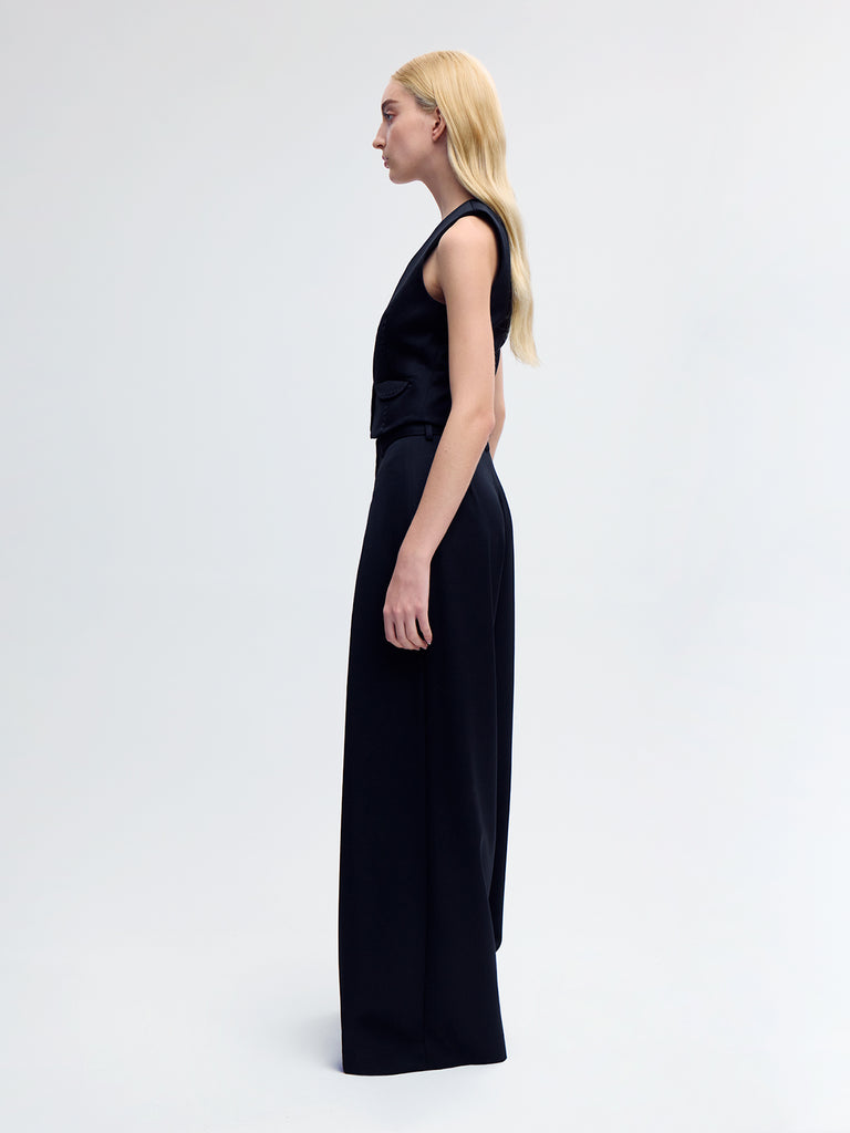 2024年最新入荷 In Vest Wool V-Neck Black Rojas Alonso Alejandra – トップス