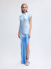Nausheen Silk Gown in Blue Degrade
