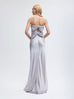 Bustier Gown with Bows in Silver