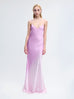 Bias Silk Slip Gown in Fuchsia Degrade