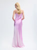 Bias Silk Slip Gown in Fuchsia Degrade