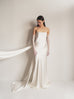 Bustier Gown with Bows in Champagne