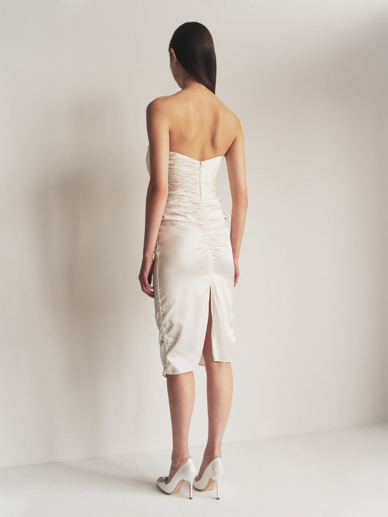 Bow Front Dress in White Lace Bow Front Dress in White Lace