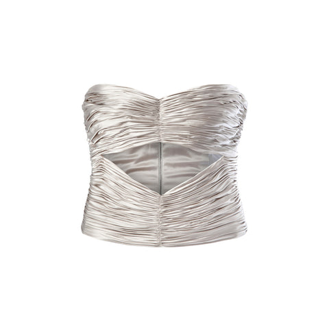 Cut-Out Bustier Top