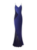 Diana Chiffon Detail Dress in Navy