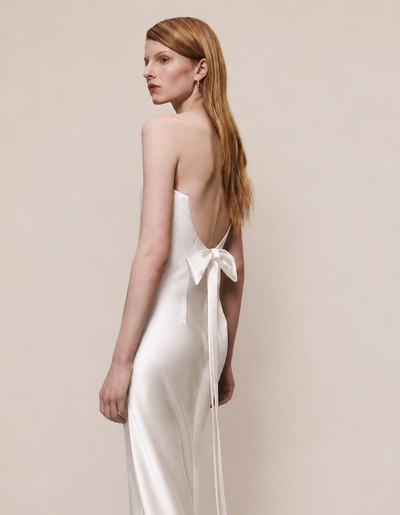 Alejandra Alonso Rojas Open Back Bow Gown 4