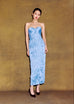 Pleated Draped Bustier Dress