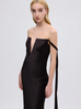 V-Neck Bustier Dress with Ties