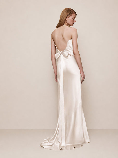 Open Back Bow Gown