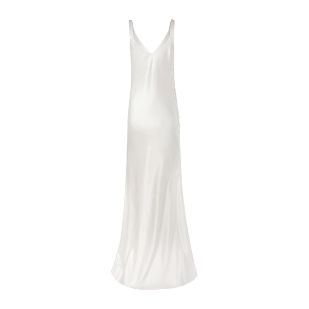 Silk Duchess Satin - Strapless Ball Gown Wedding Dress, White – Jinza Bridal