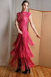 HAND CROCHET SILK DRESS WITH FRINGE DETAIL