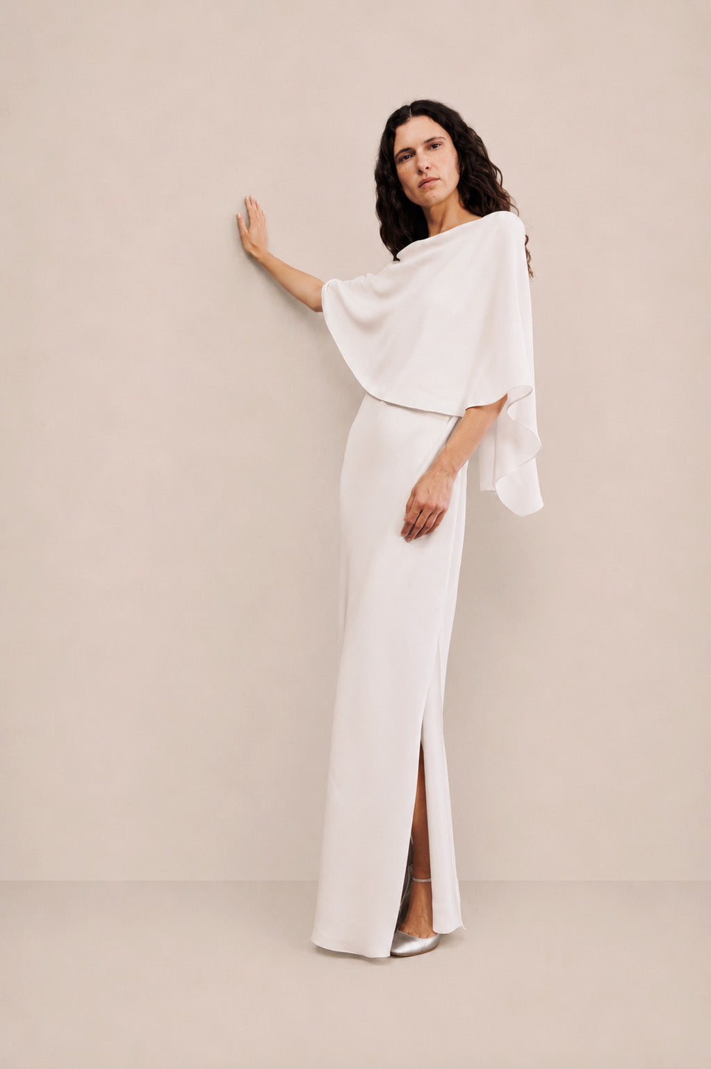 Draped Cape Dress