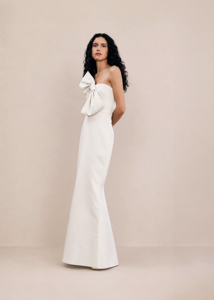 Bow Gown in White