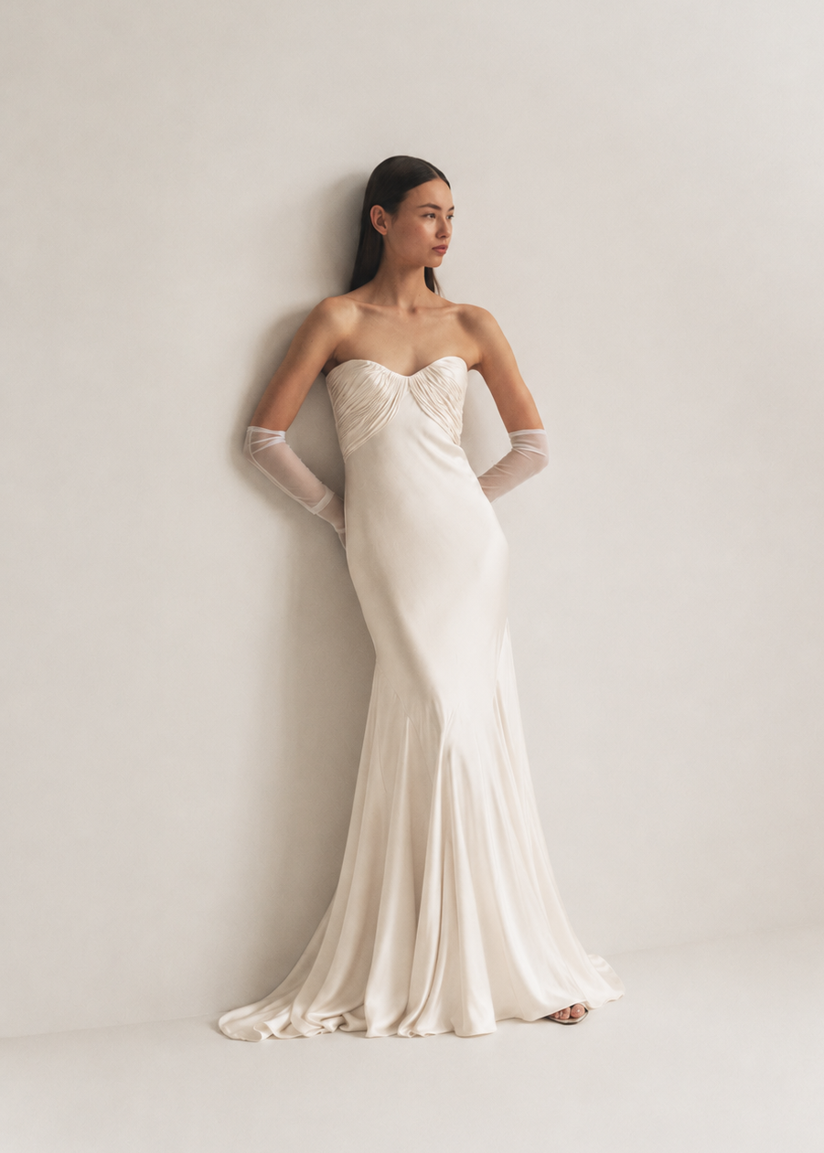 Bustier Gown with Godets