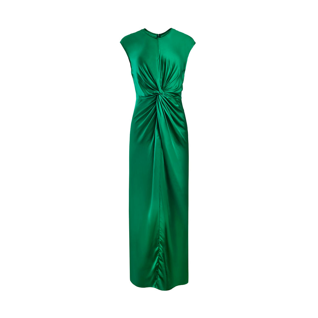 Alejandra Alonso Rojas Twist Front Dress in Kelly Green 0 Alejandra Alonso Rojas Twist Front Dress in Kelly Green 0