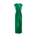 Twist Front Dress in Kelly Green