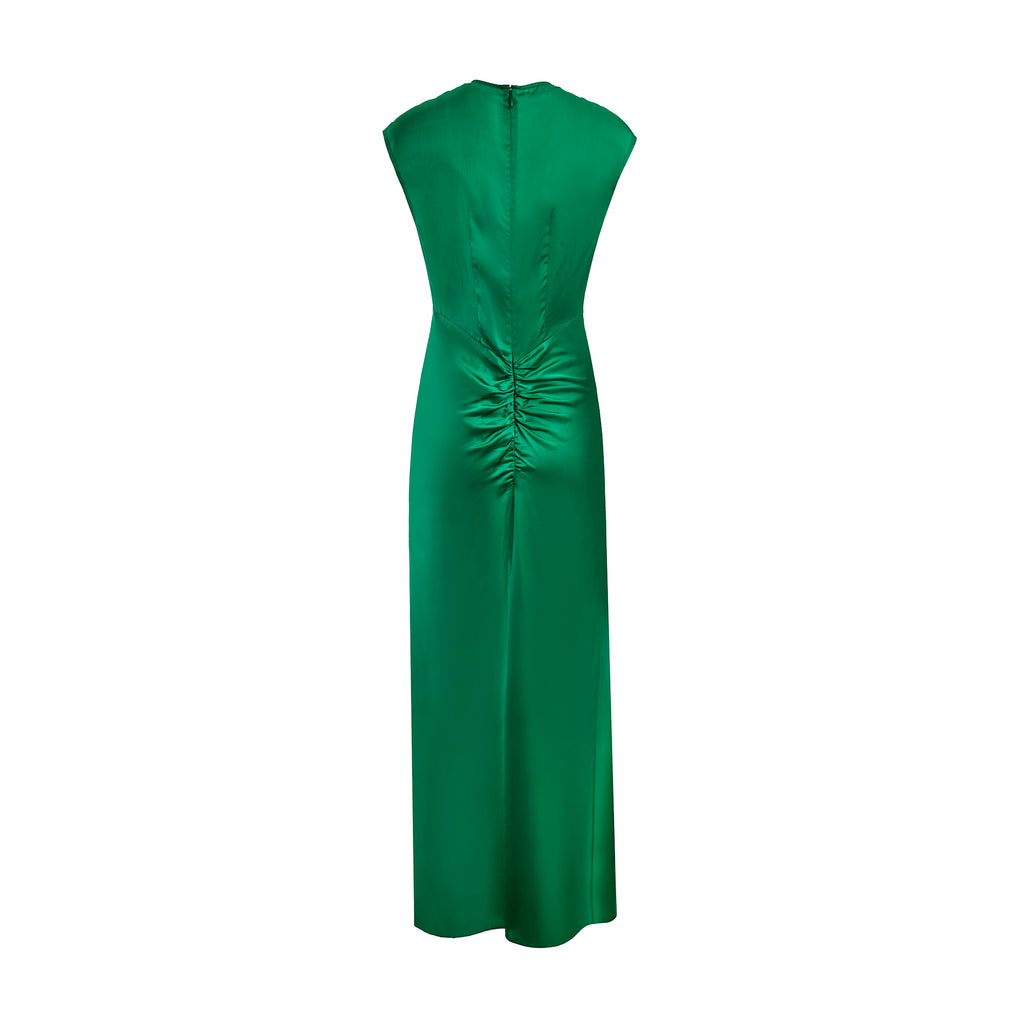 Alejandra Alonso Rojas Twist Front Dress in Kelly Green 0 Alejandra Alonso Rojas Twist Front Dress in Kelly Green 0