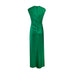 Twist Front Dress in Kelly Green