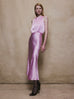 Blouson Midi Dress in Pink
