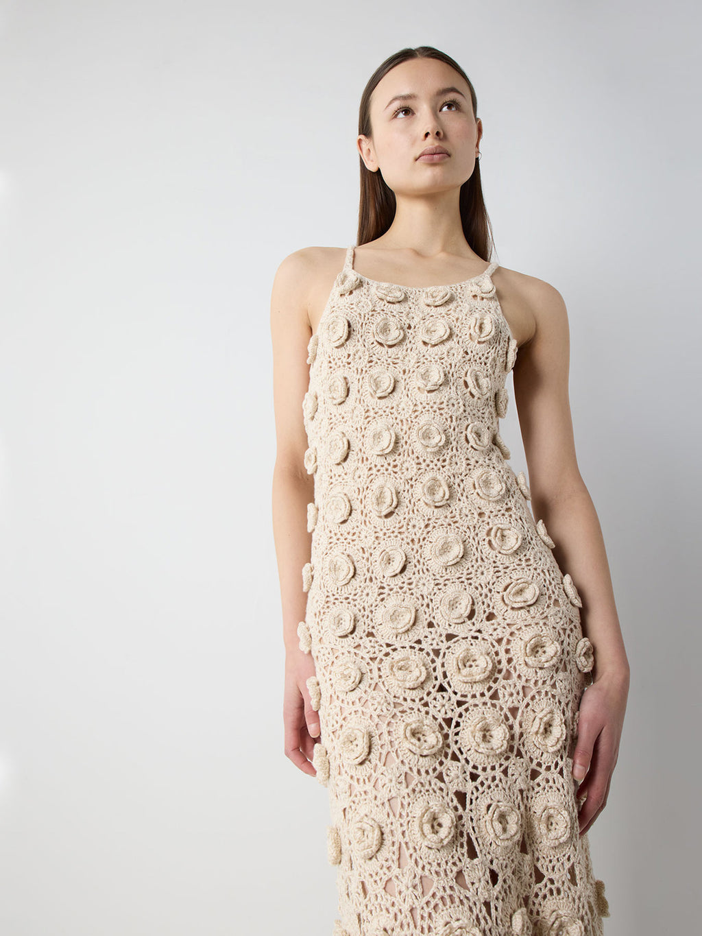 floral crochet overlay dress Kaela Crochet Overlay Maxi Dress Floral Pink
