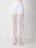 Classic Wide Leg Lace Pant in Ecru Lace