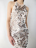 Crochet Dress with Silver Paillettes