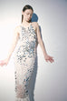 Crochet Dress with Silver Paillettes