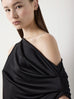 Draped Jersey One Shoulder Blouse