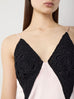 Silk Slip Dress with Crochet Combo