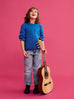 Kid's Pullover Sweater in Klein Blue