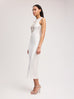 Cut-out Tank Midi Dress in Ivory