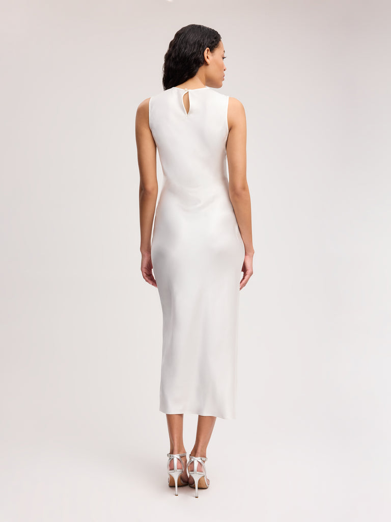 Alejandra Alonso Rojas Cut-out Tank Midi Dress in Ivory 6 Alejandra Alonso Rojas Cut-out Tank Midi Dress in Ivory 6