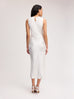 Cut-out Tank Midi Dress in Ivory