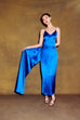 Fitted Sheath Dress With Train