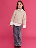 Kid's Raglan Sweater in Cloud