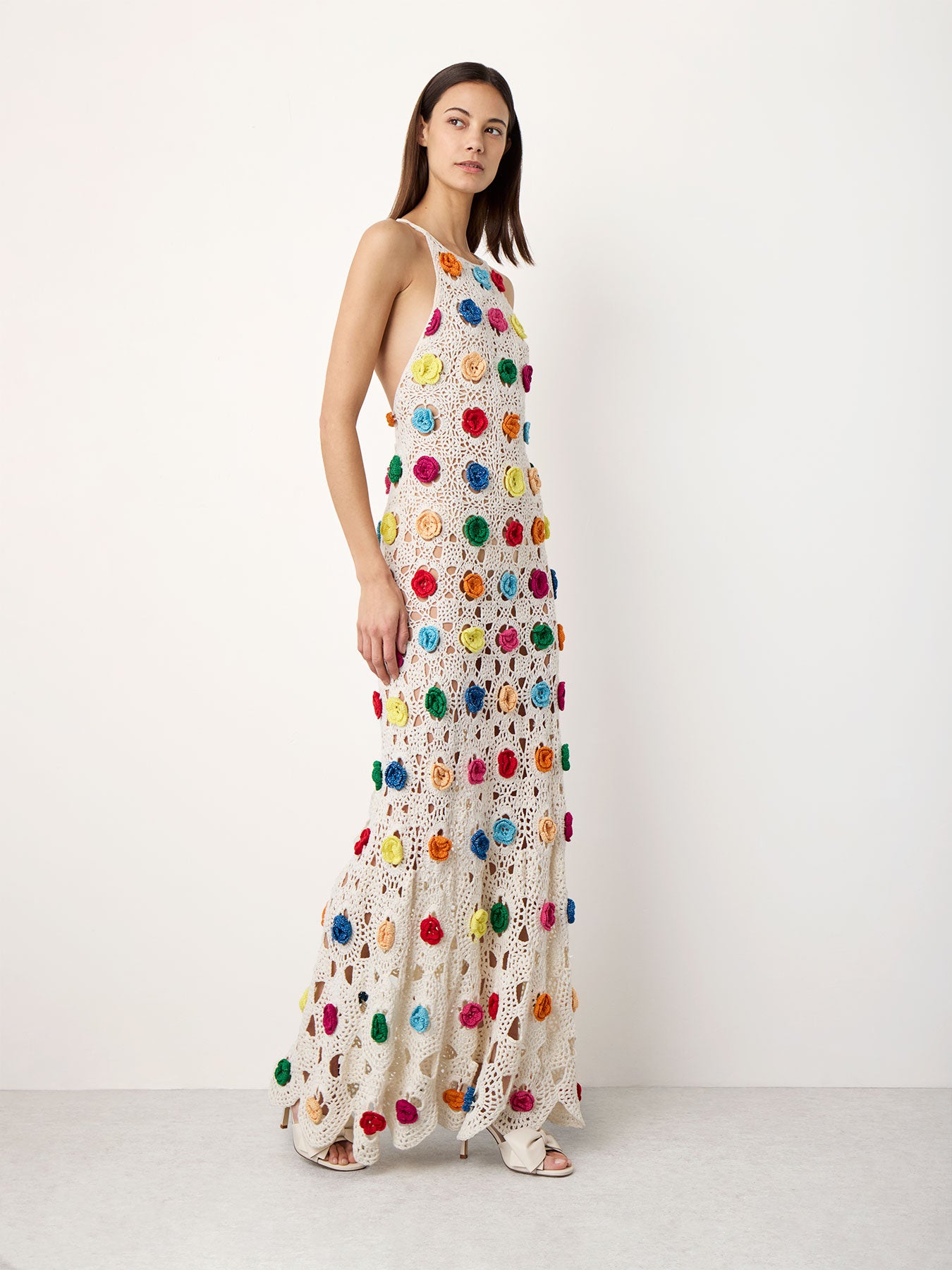 Hand-Crochet Floral Maxi Dress Alejandra Alonso Rojas Hand-Crochet Floral Maxi Dress Alejandra Alonso Rojas
