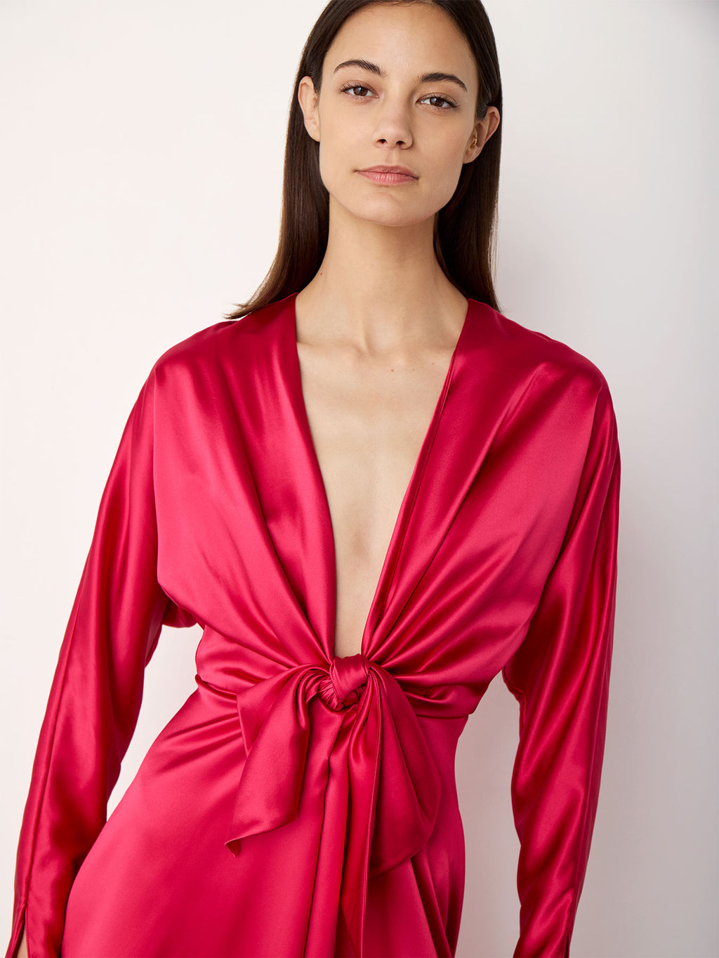 red knot midi dress TrueStretch Red Knot detail Midi Dress