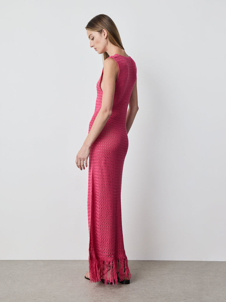 Fuschia Hand Crochet Dress Fuschia Hand Crochet Dress
