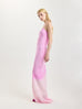 Bias Silk Slip Gown in Fuchsia Degrade