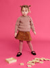 Kid's Raglan Sweater in Pink