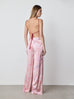 Classic Wide Leg Pant in Pink Print